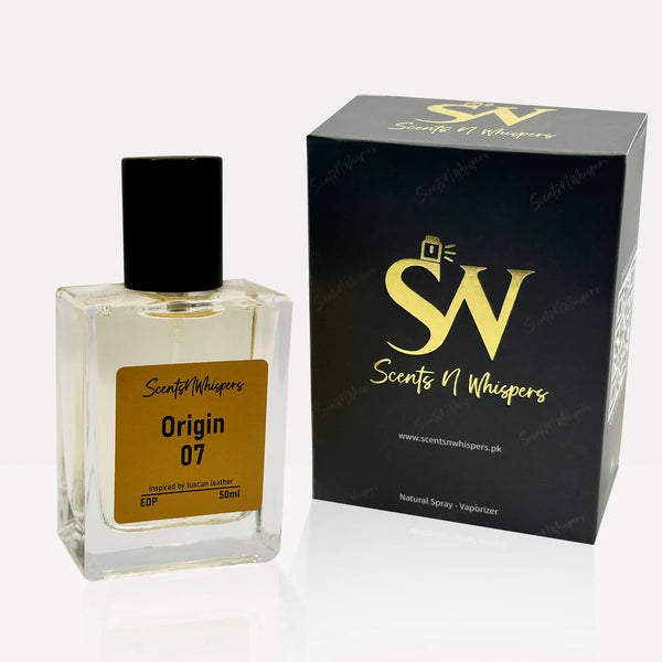 50ml origin 07 inspired by tuscan leather with packaging