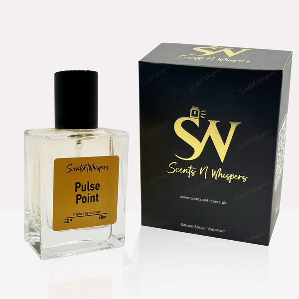 50ml pulse point inspired by sauvage with packaging box